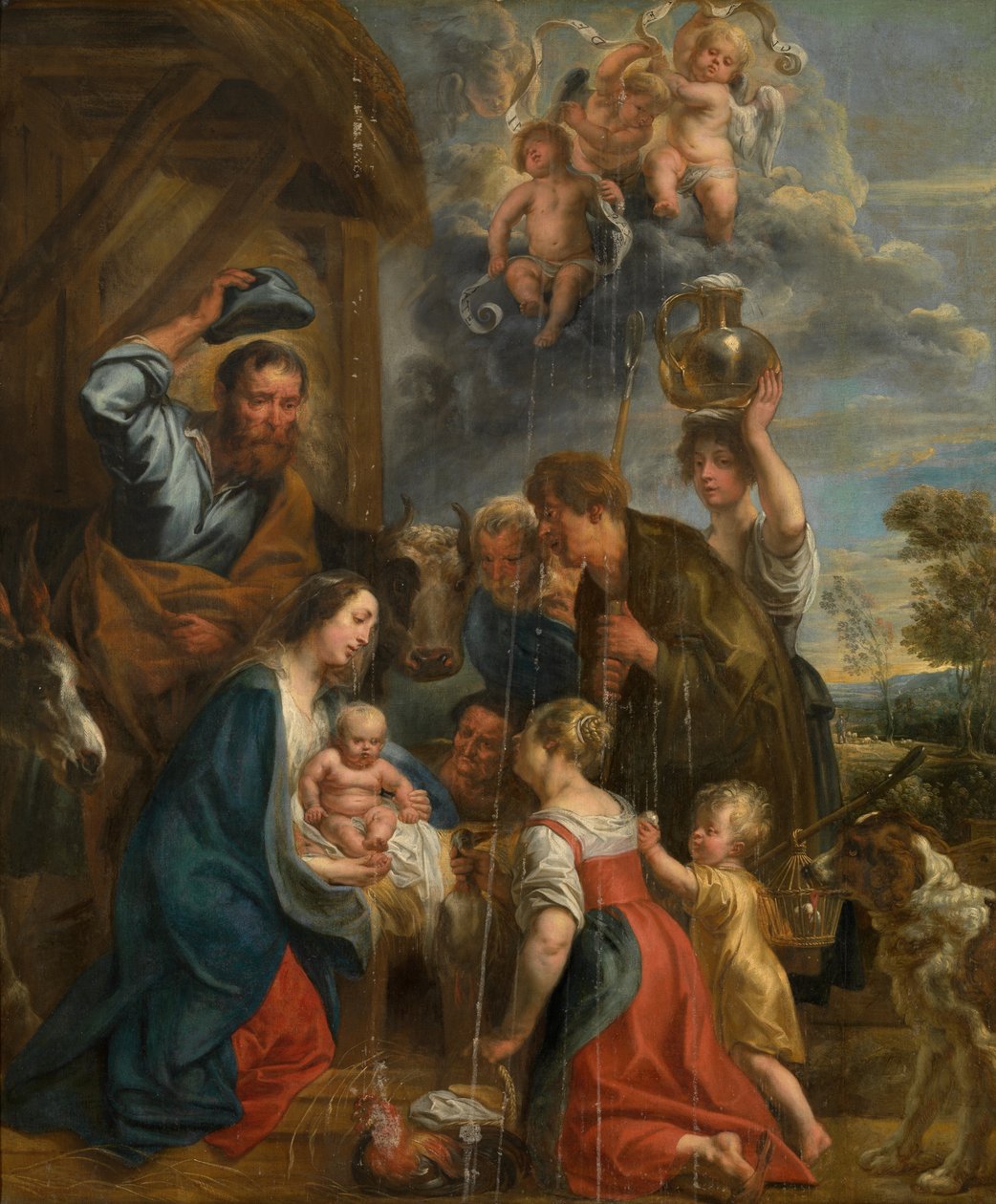 Paimenten palvonta tekijältä Jacob Jordaens