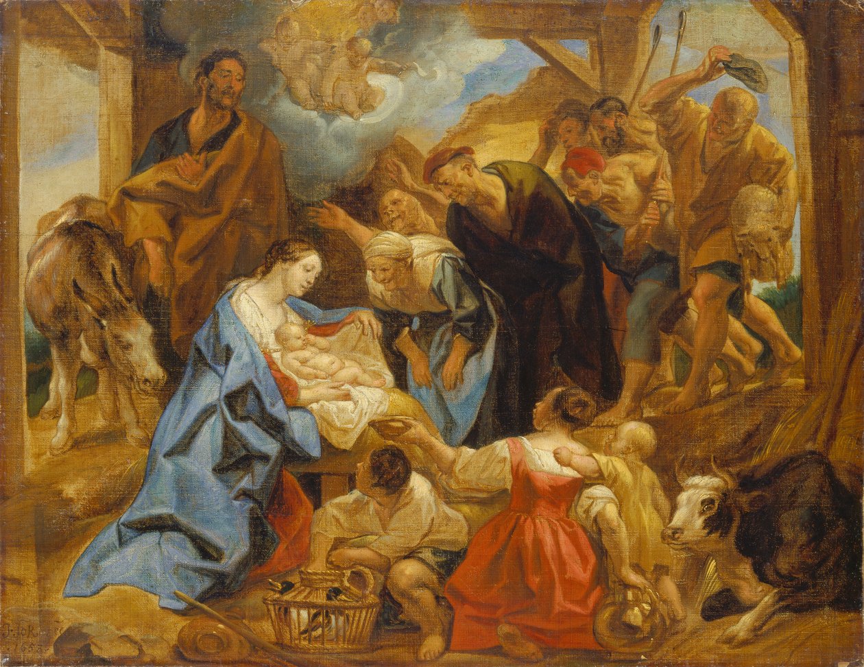 Paimenten kumarrus tekijältä Jacob Jordaens