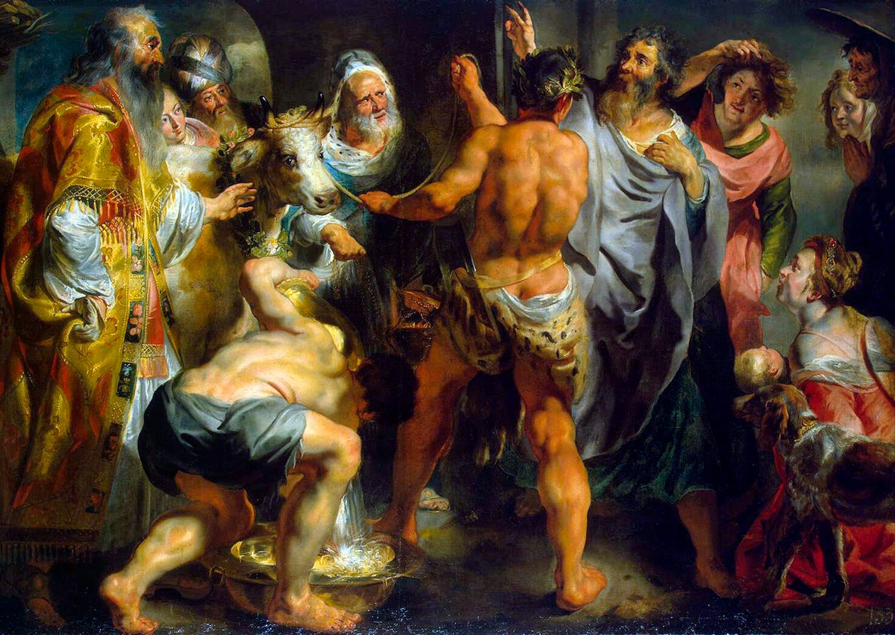 Apostolit Paavali ja Barnabas Lystrassa, 1616-1617. tekijältä Jacob Jordaens
