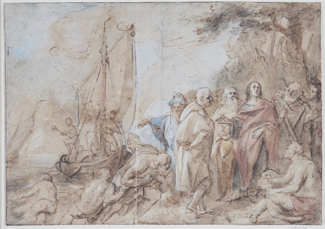 Pietarin ja Andreaksen kutsumus tekijältä Jacob Jordaens