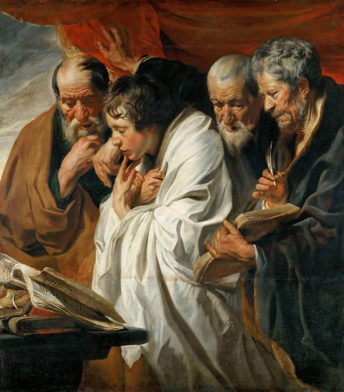Neljä evankelistaa tekijältä Jacob Jordaens