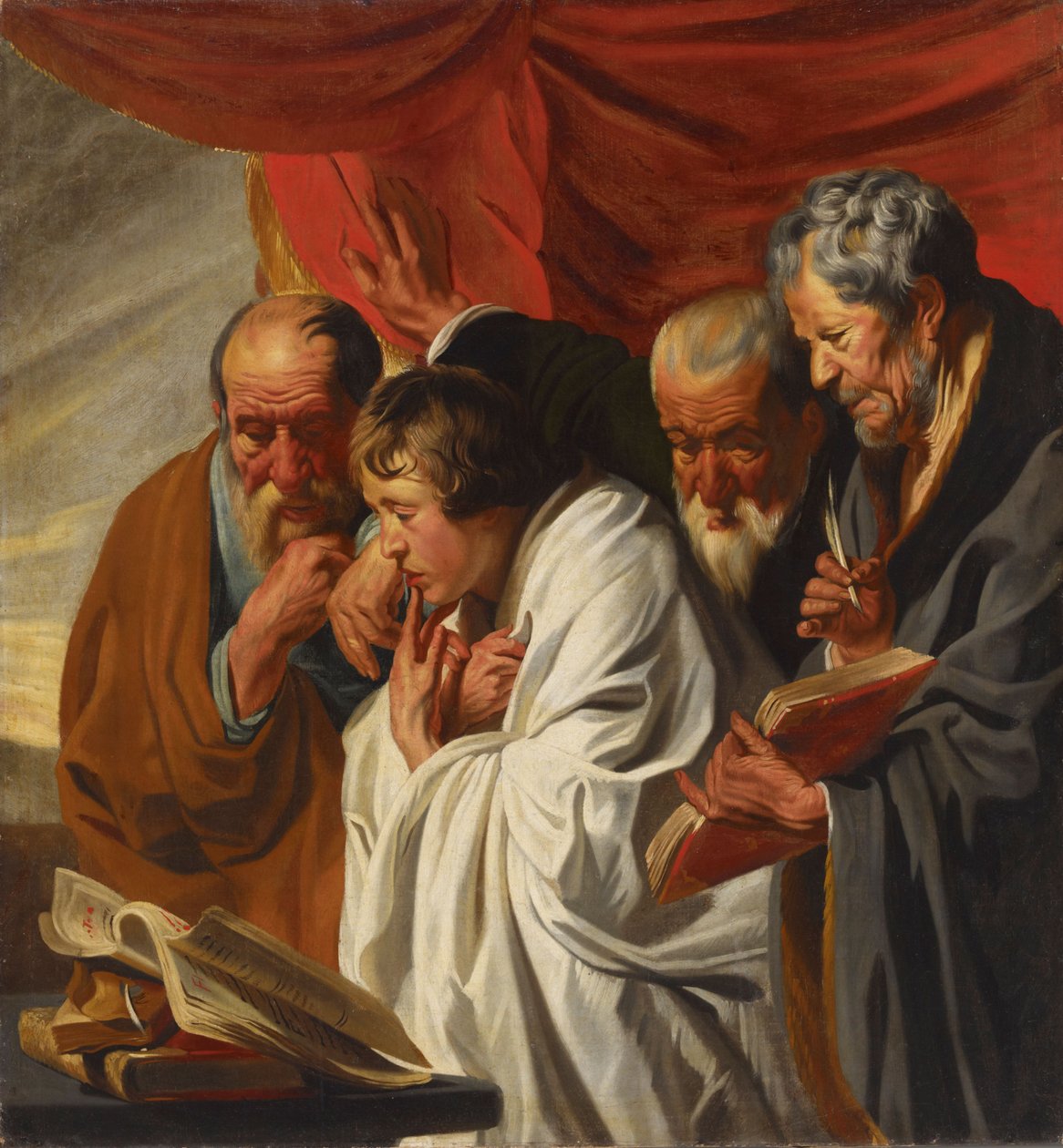 Neljä evankelistaa tekijältä Jacob Jordaens