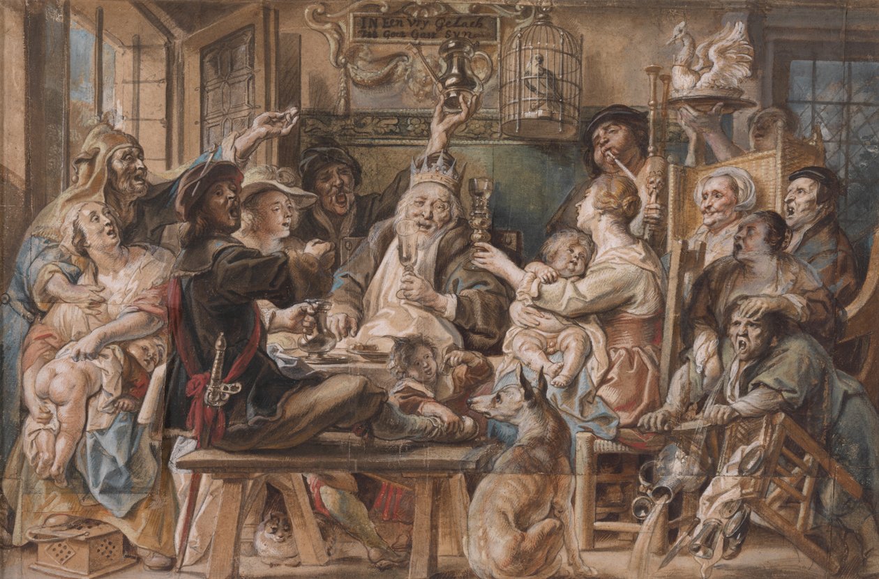 Kuningas juomat tekijältä Jacob Jordaens
