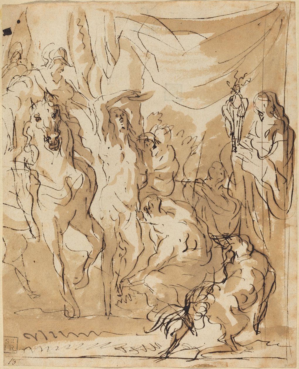 Pyhän Sebastianin marttyyrikuolema tekijältä Jacob Jordaens