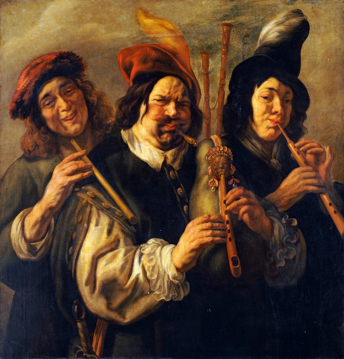 Kolme muusikkoa tekijältä Jacob Jordaens