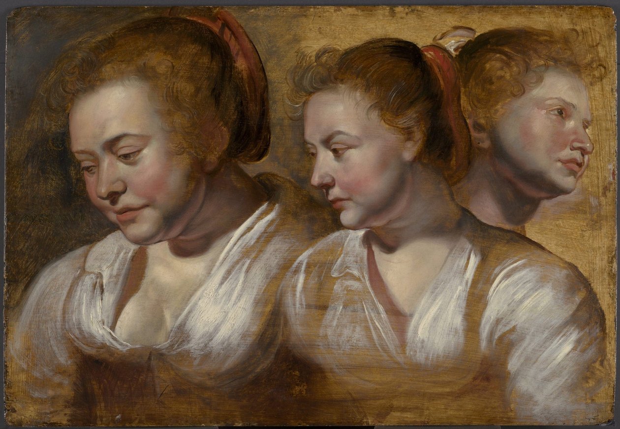Kolme tutkimusta nuoresta naisesta tekijältä Jacob Jordaens