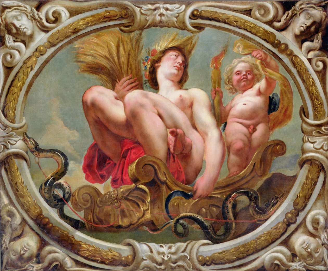 Neitsyt, horoskooppimerkeistä (katso myös 196701-196710) tekijältä Jacob Jordaens