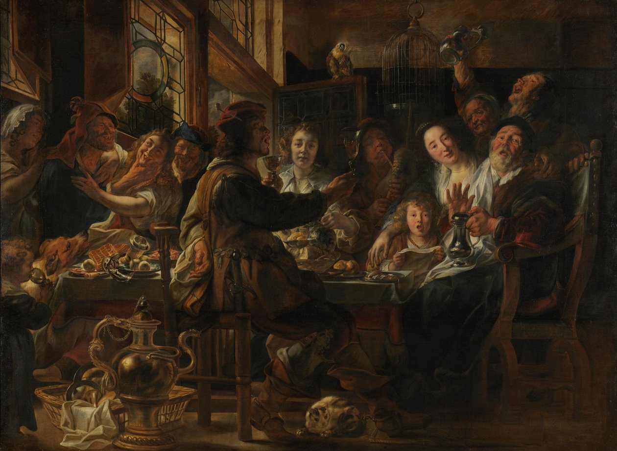 Mitä vanhat lauloivat, sitä nuoret visertävät tekijältä Jacob Jordaens