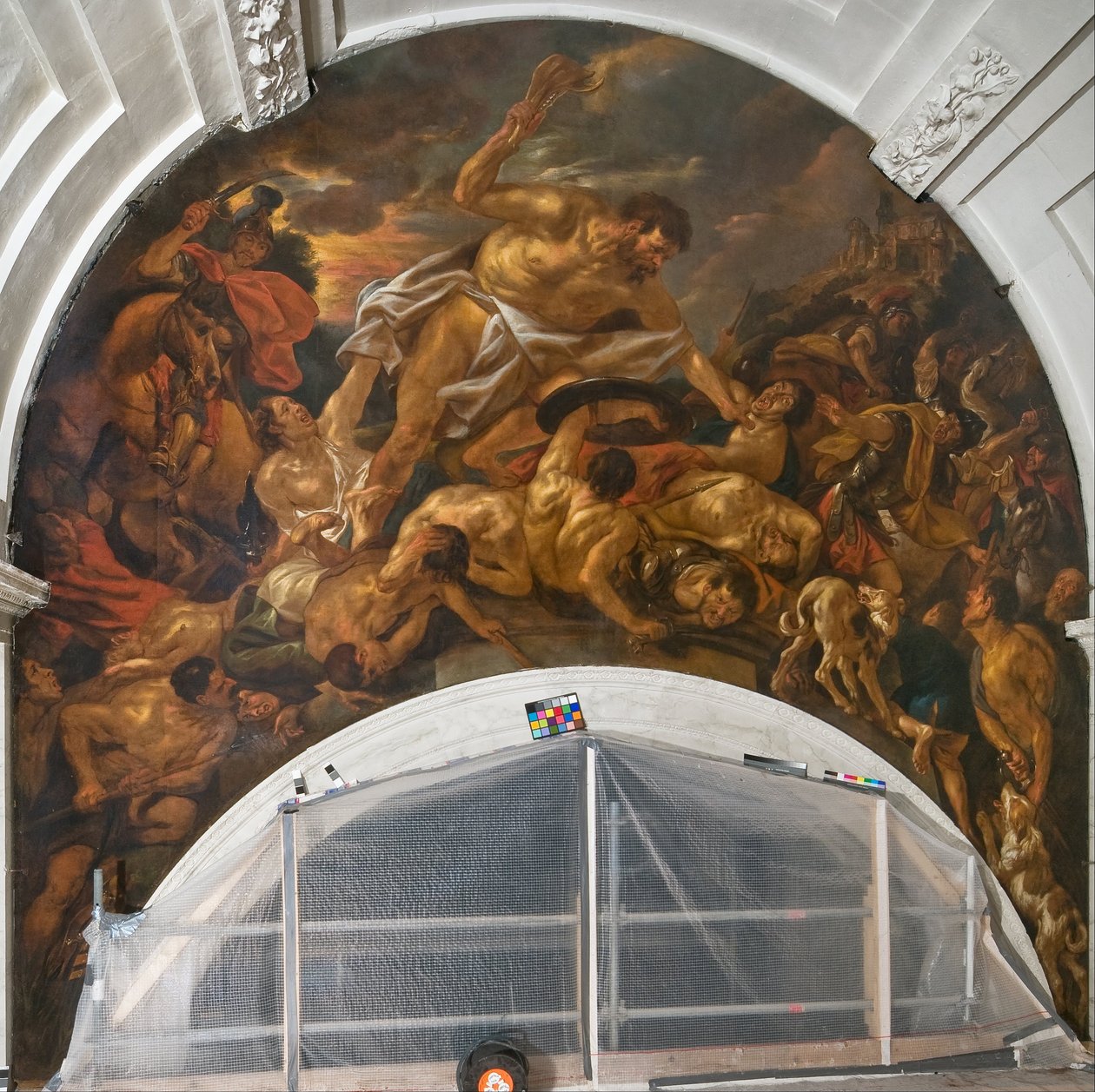 Simson voittaa filistealaiset tekijältä Jacob Jordaens the elder