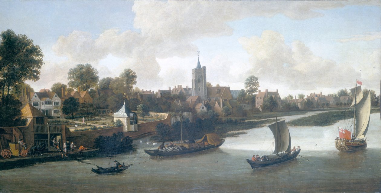 "Chiswick joesta", n. 1675. tekijältä Jacob Knyff