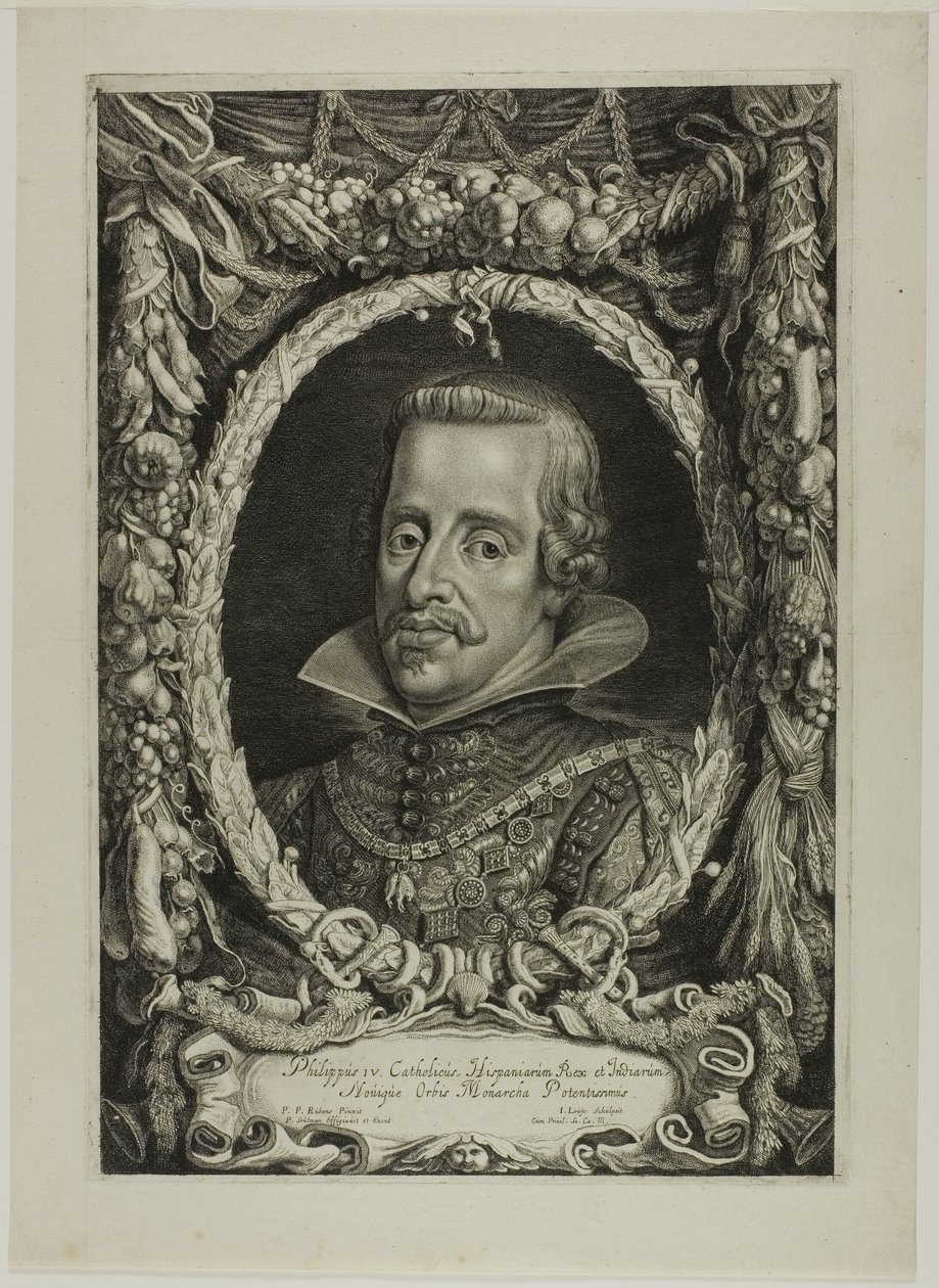 Philip IV, Espanjan kuningas, levy 12 Duces Burgundiaesta (Burgundian herttuasta) tekijältä Jacob Louys