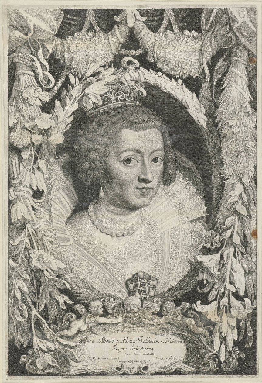 Muotokuva Anna van Oostenrijk Ferdinand II[us] ja III[us] Itävallan talon keisarit (sarjan nimi) tekijältä Jacob Louys
