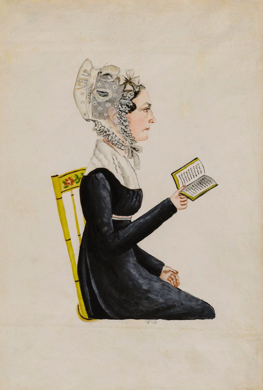 Elizabeth Sweitzer Musserin muotokuva, n. 1826. tekijältä Jacob Maentel