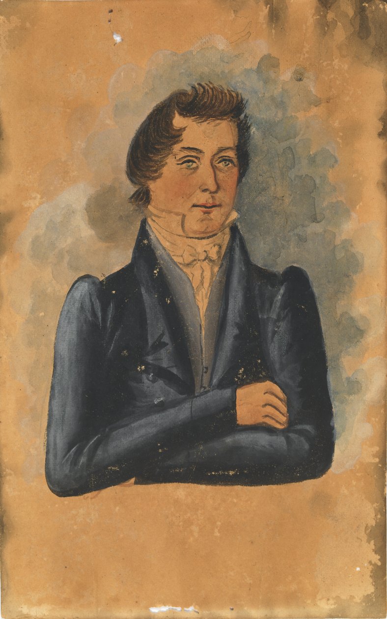 Miehen muotokuva, 1800-luvun alku. tekijältä Jacob Maentel