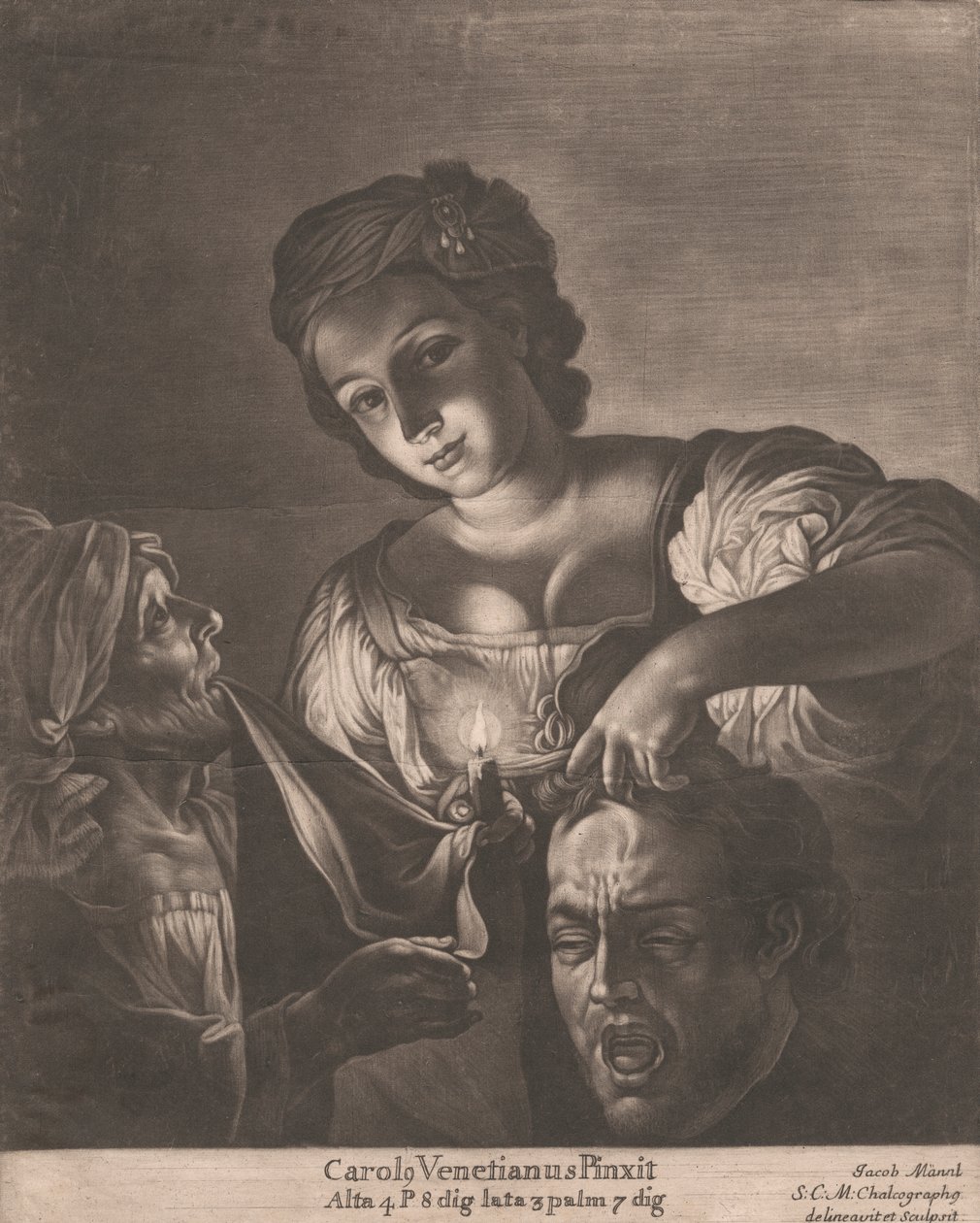 Judith Holofernesin pään kanssa tekijältä Jacob Mannl