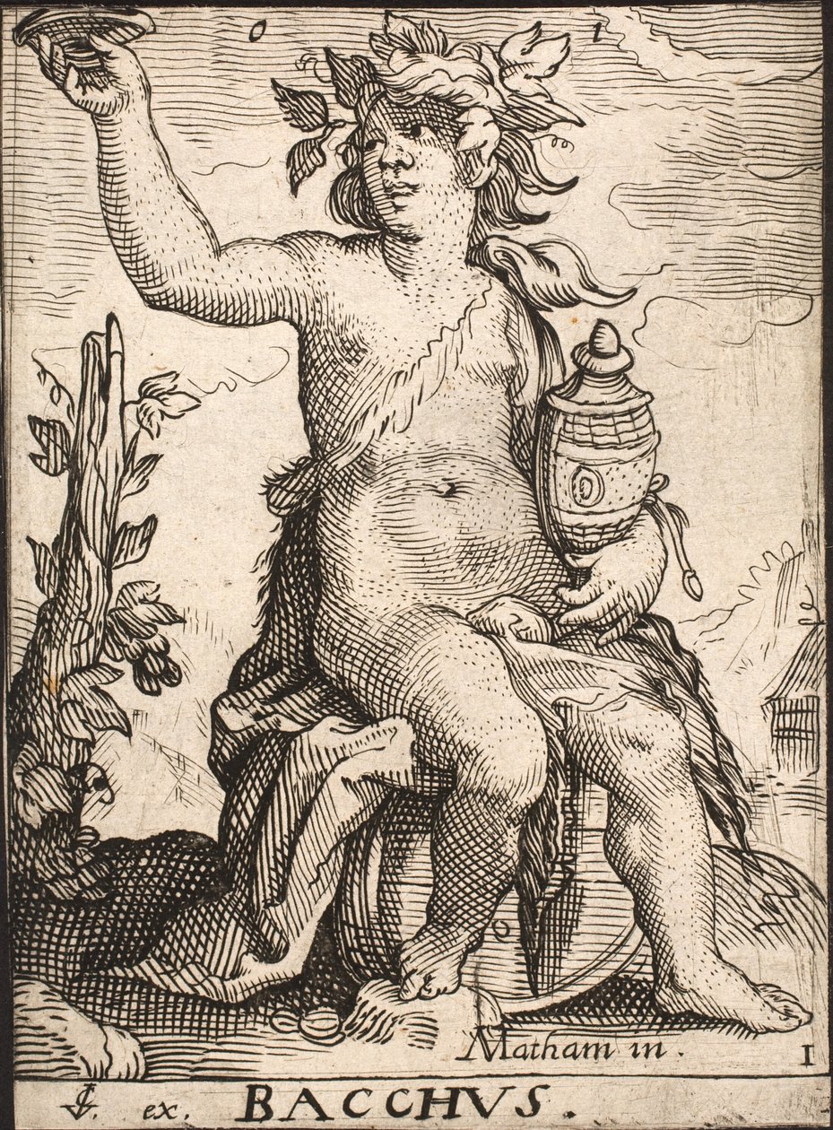 Bacchus tekijältä Jacob Matham