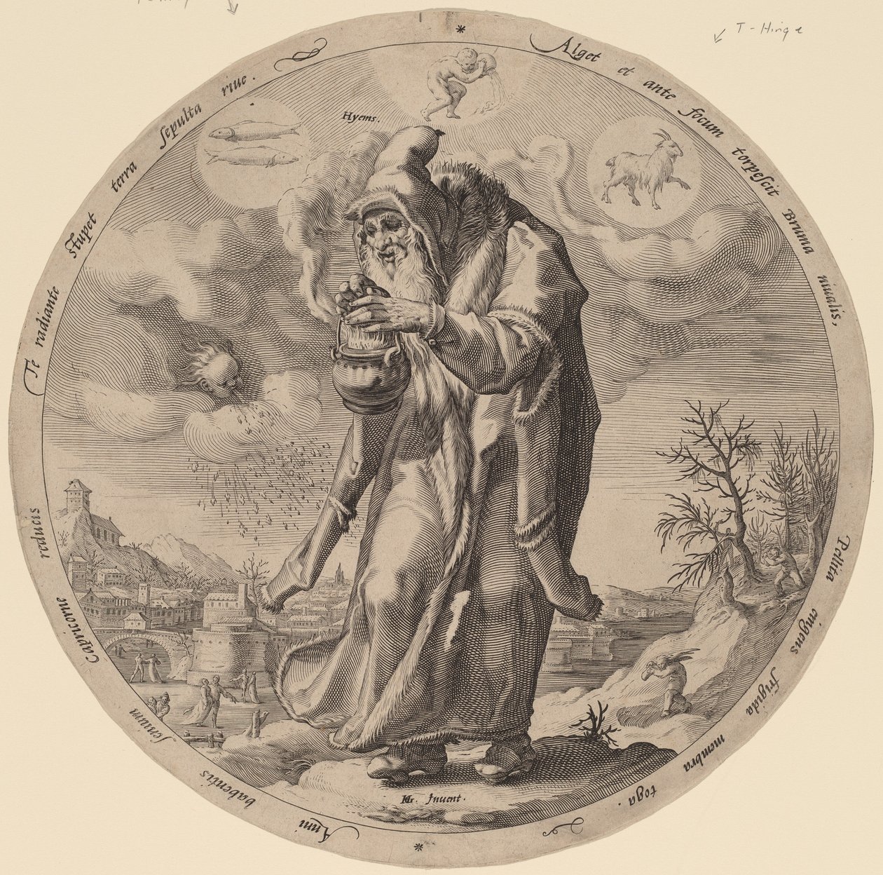 Talvi tekijältä Jacob Matham after Hendrik Goltzius