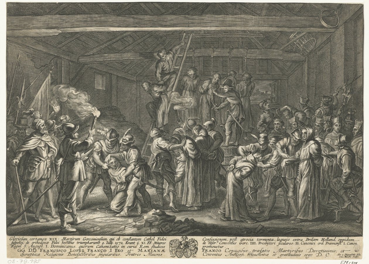 Gorkumin marttyyrit, 1572 tekijältä Jacob Neefs
