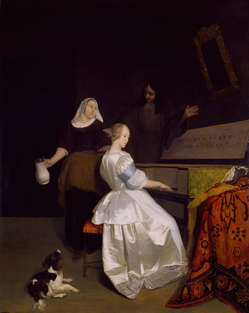 Musiikkitunti, 1670-72. tekijältä Jacob Lucasz Ochtervelt