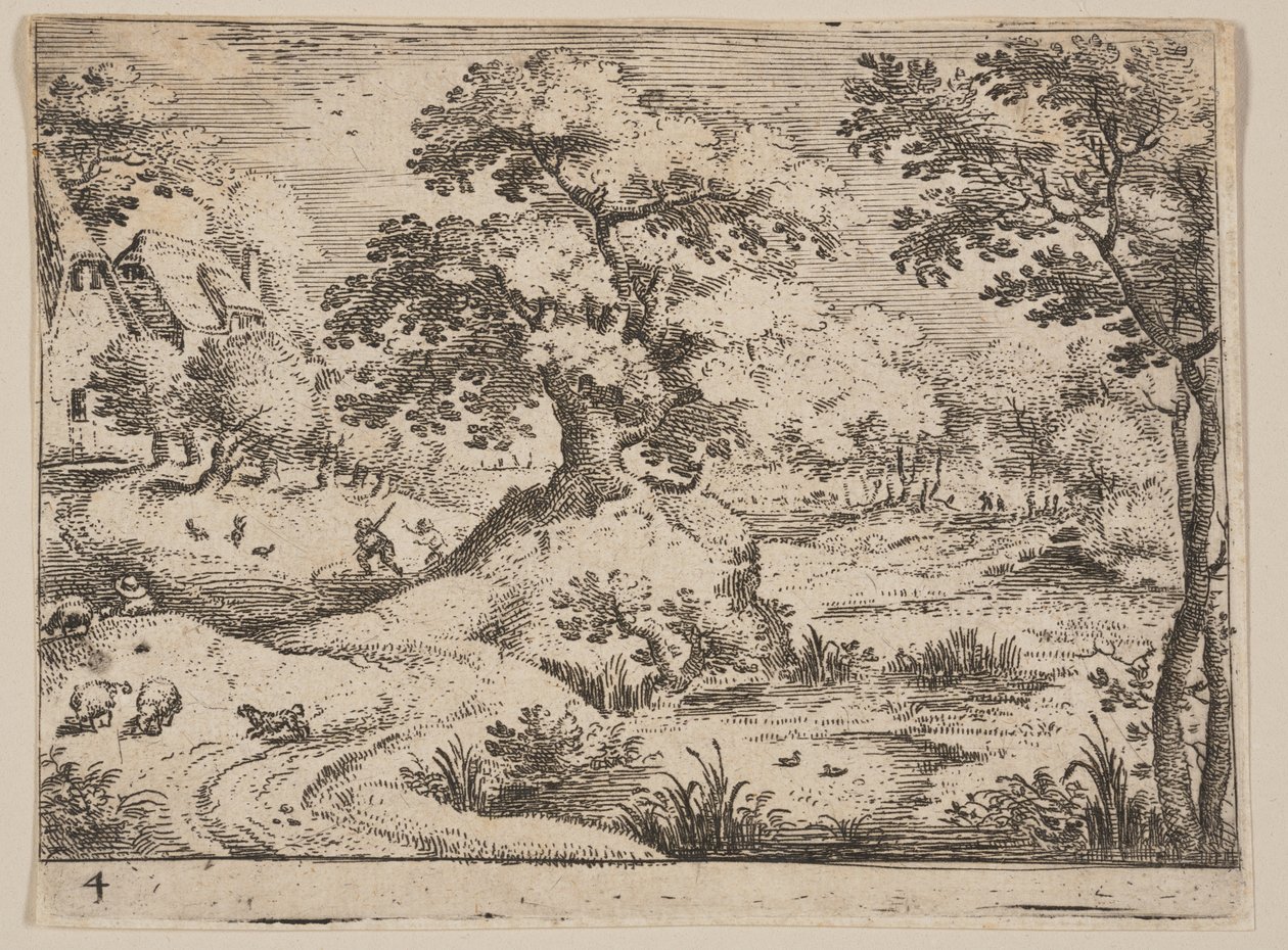 Polku suolla: Landscapes: Sheepdog and Sheep, from Landscapes tekijältä Jacob Savery I