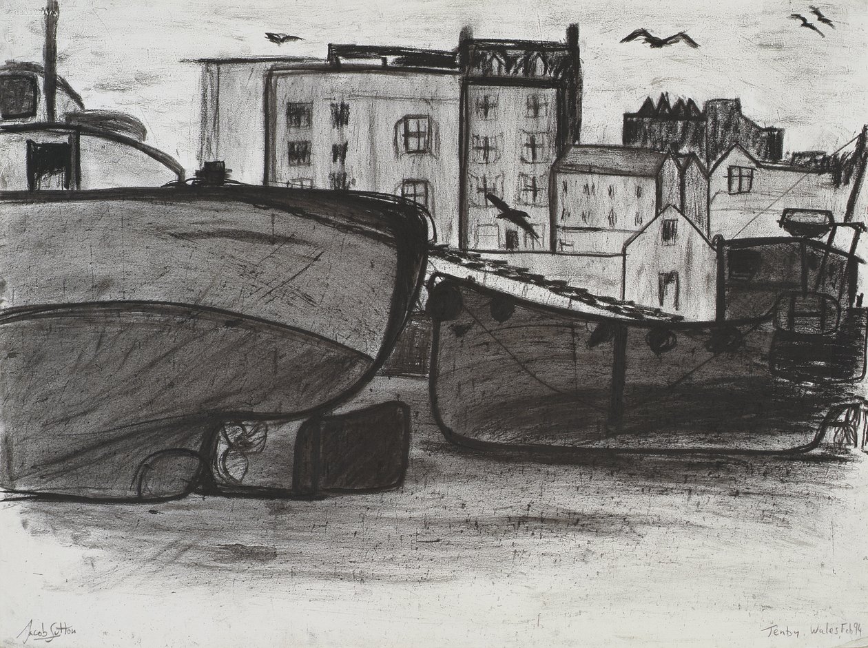 Tenby, 1994 (hiili paperilla) tekijältä Jacob Sutton