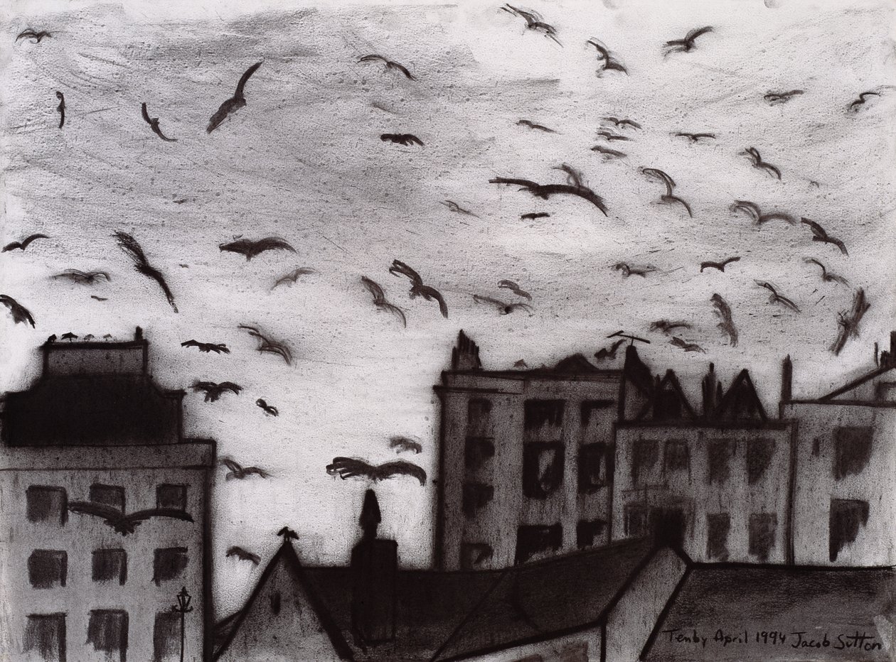 Tenby, 1994 (hiili paperilla) tekijältä Jacob Sutton