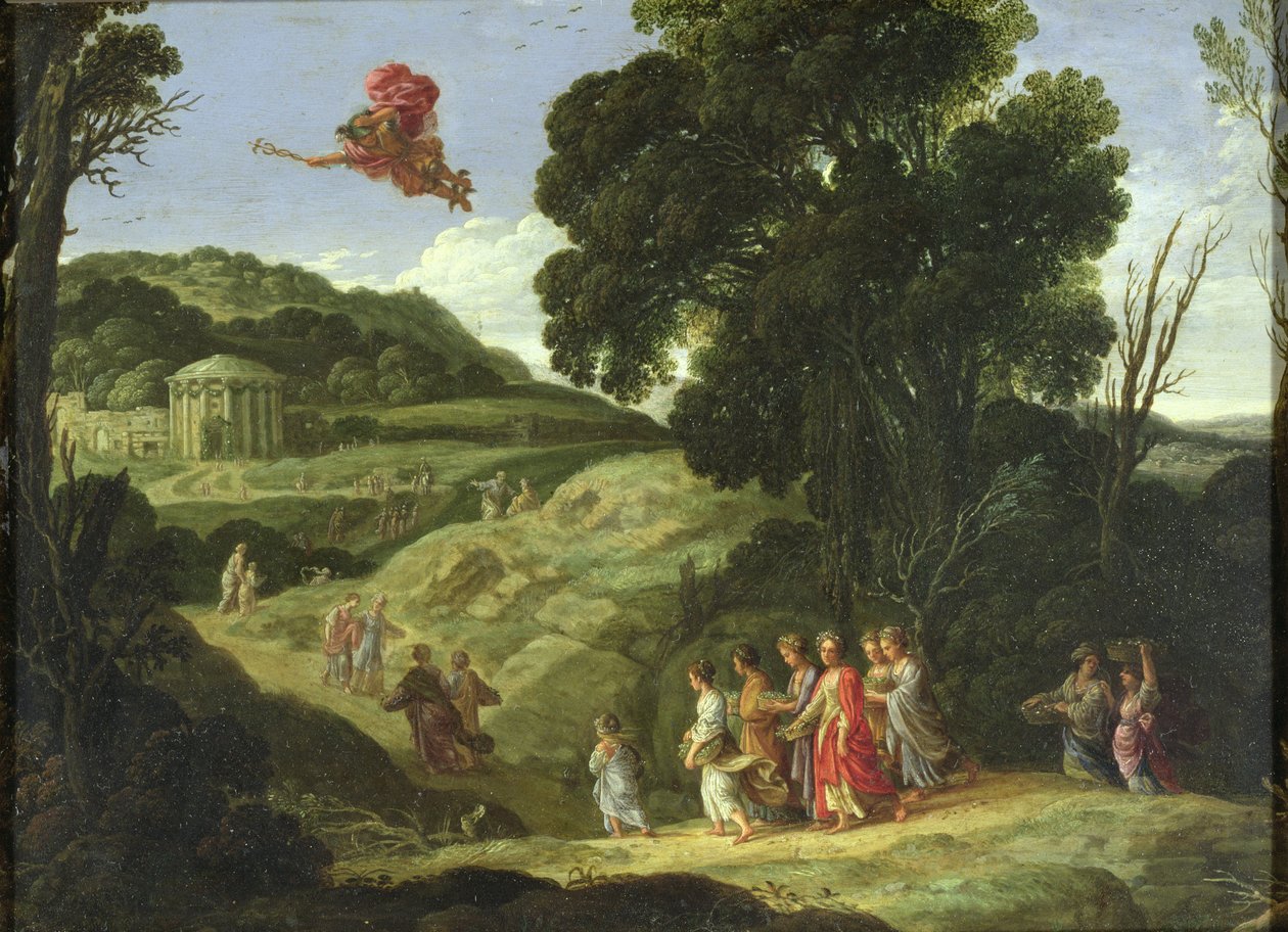Mercury ja Herse, n. 1605-1608 tekijältä Jacob Symonsz Pynas or Pinas