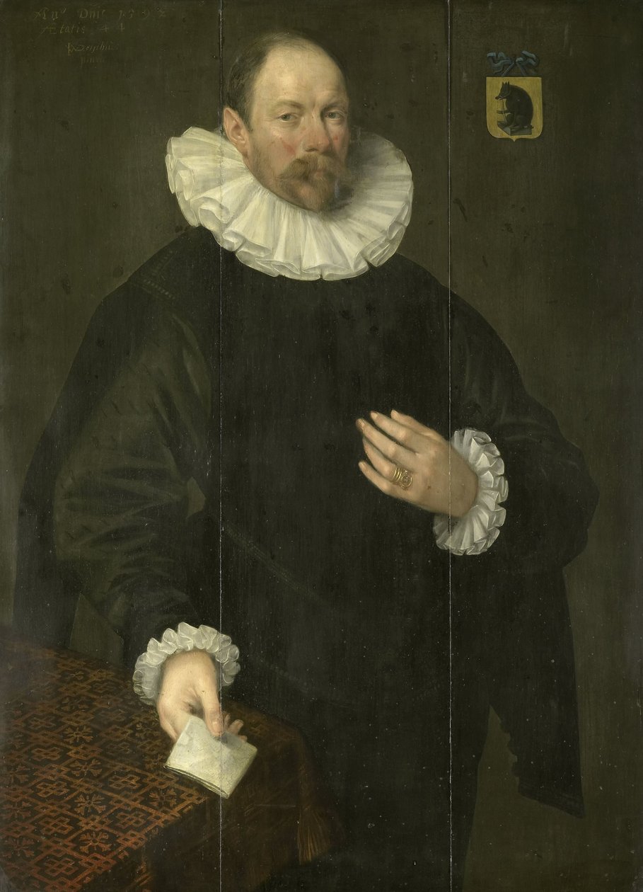 Paulus Cornelisz van Beresteynin (1548-1625), Delftin porvariston muotokuva tekijältä Jacob Willemsz. Delff (I)
