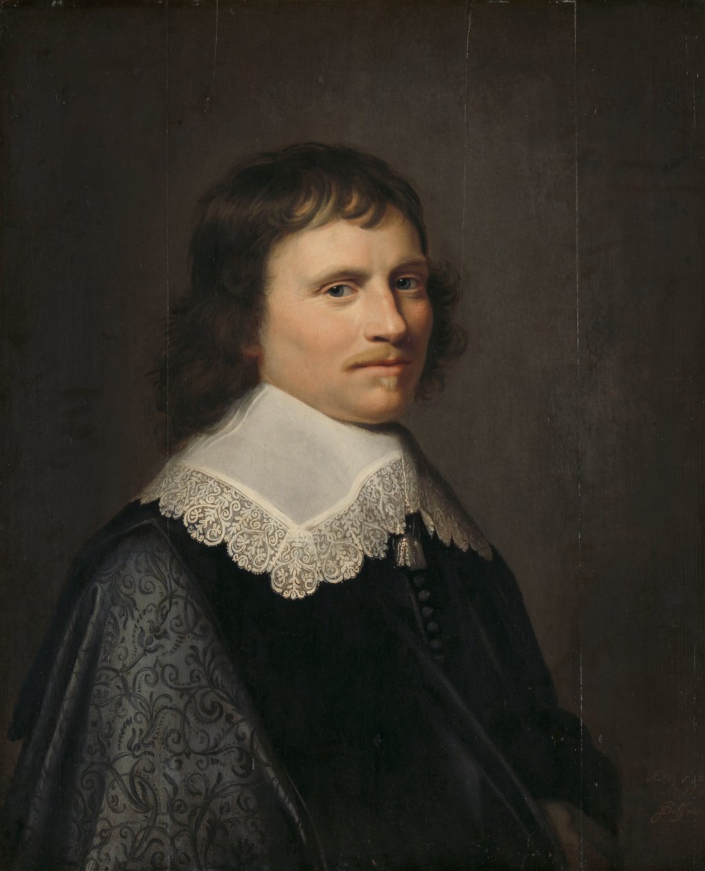 Miehen muotokuva, jonka uskotaan olevan Salomon van Schoonhoven (1617-1653), lordiluutnantti Putten tekijältä Jacob Willemsz. Delff (II)