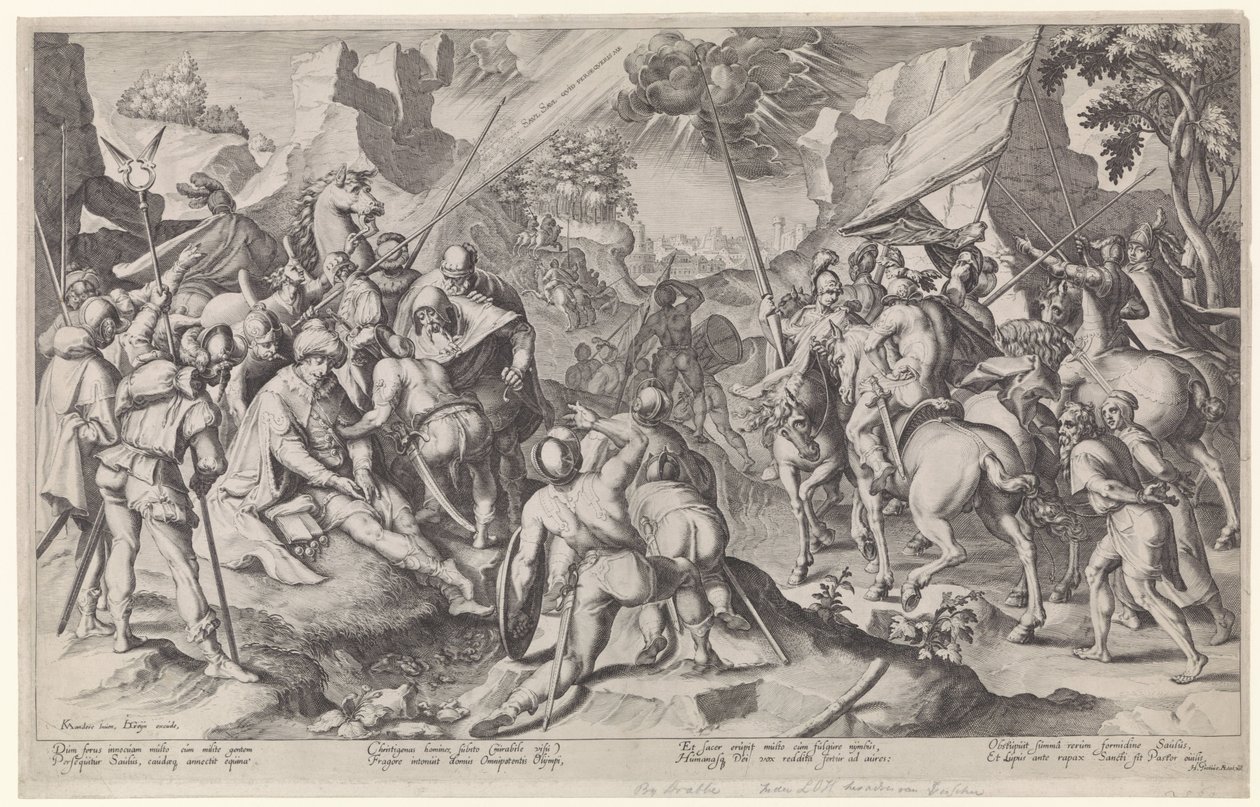 Paavalin kääntymys tekijältä Jacob de Gheyn (II) (attributed to workshop of)