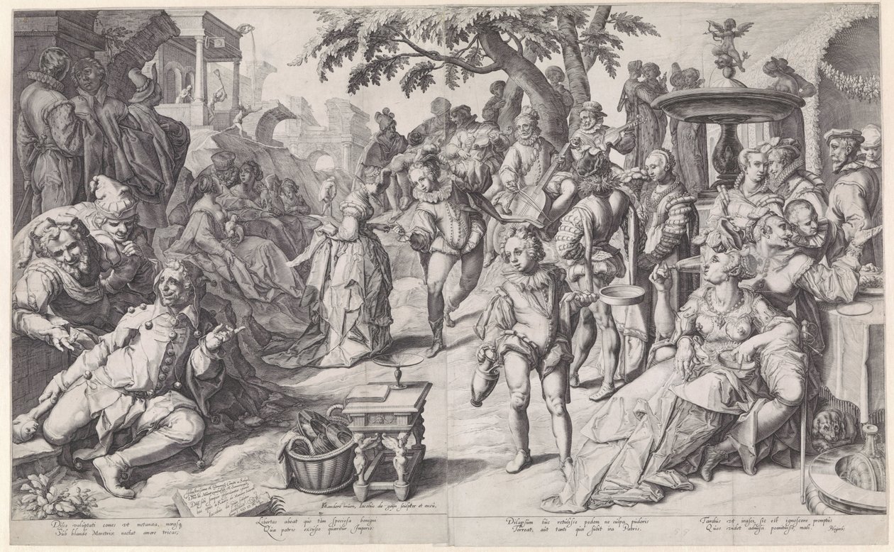 Tuhlaajapoika tuhlaa rahansa tekijältä Jacob de Gheyn (II)