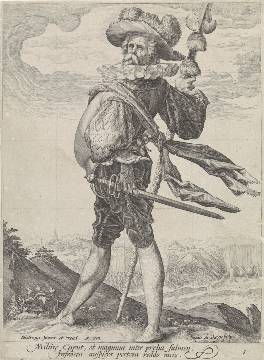 Eversti Upseerit ja sotilaat (sarjan nimi) tekijältä Jacob de Gheyn (II)