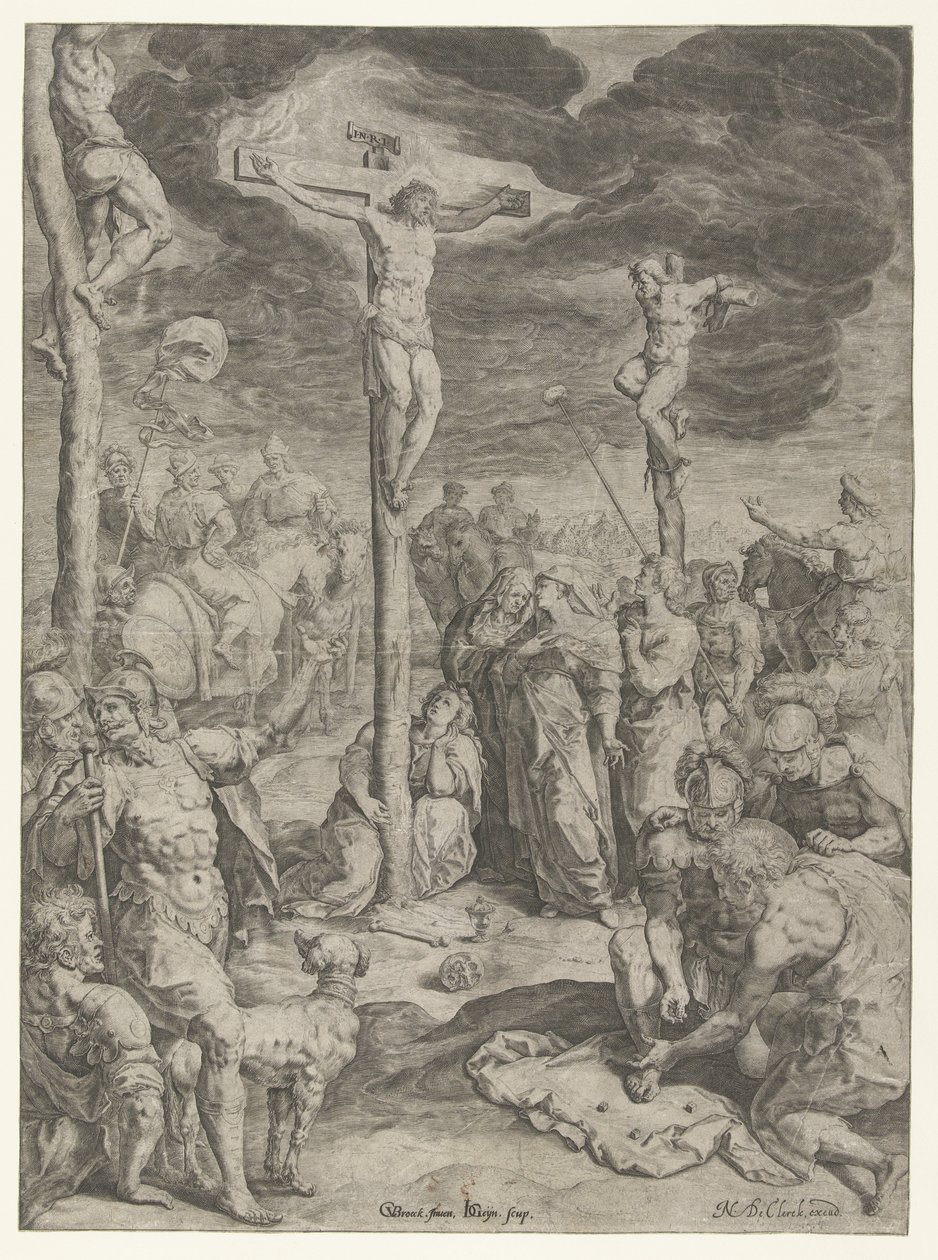 Ristiinnaulitseminen tekijältä Jacob de Gheyn (II)