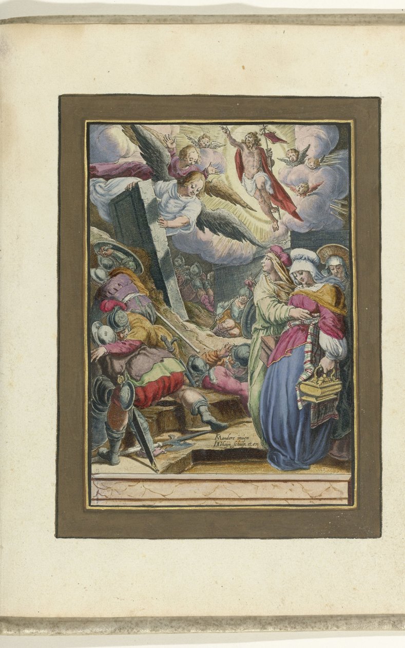 Ylösnousemus Passion of Christ (sarjan nimi) tekijältä Jacob de Gheyn (II)
