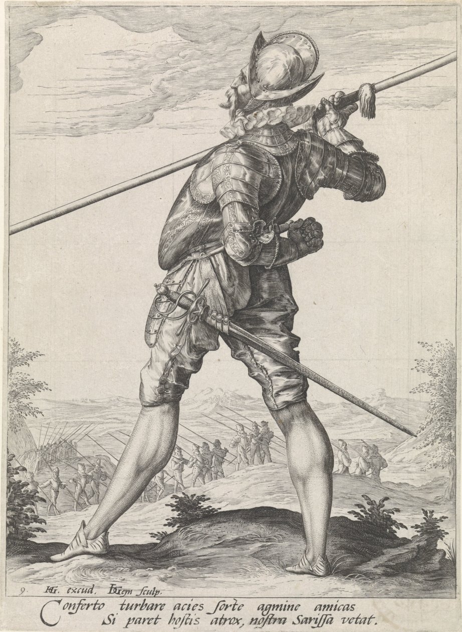Pieker Upseerit ja sotilaat (sarjan nimi) tekijältä Jacob de Gheyn (II)