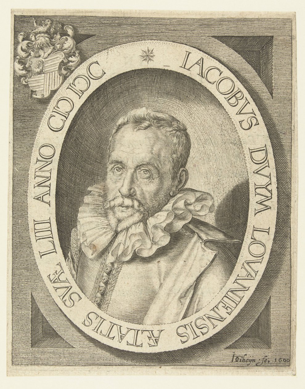Muotokuva Jacobus Duymista 53-vuotiaana tekijältä Jacob de Gheyn (II)