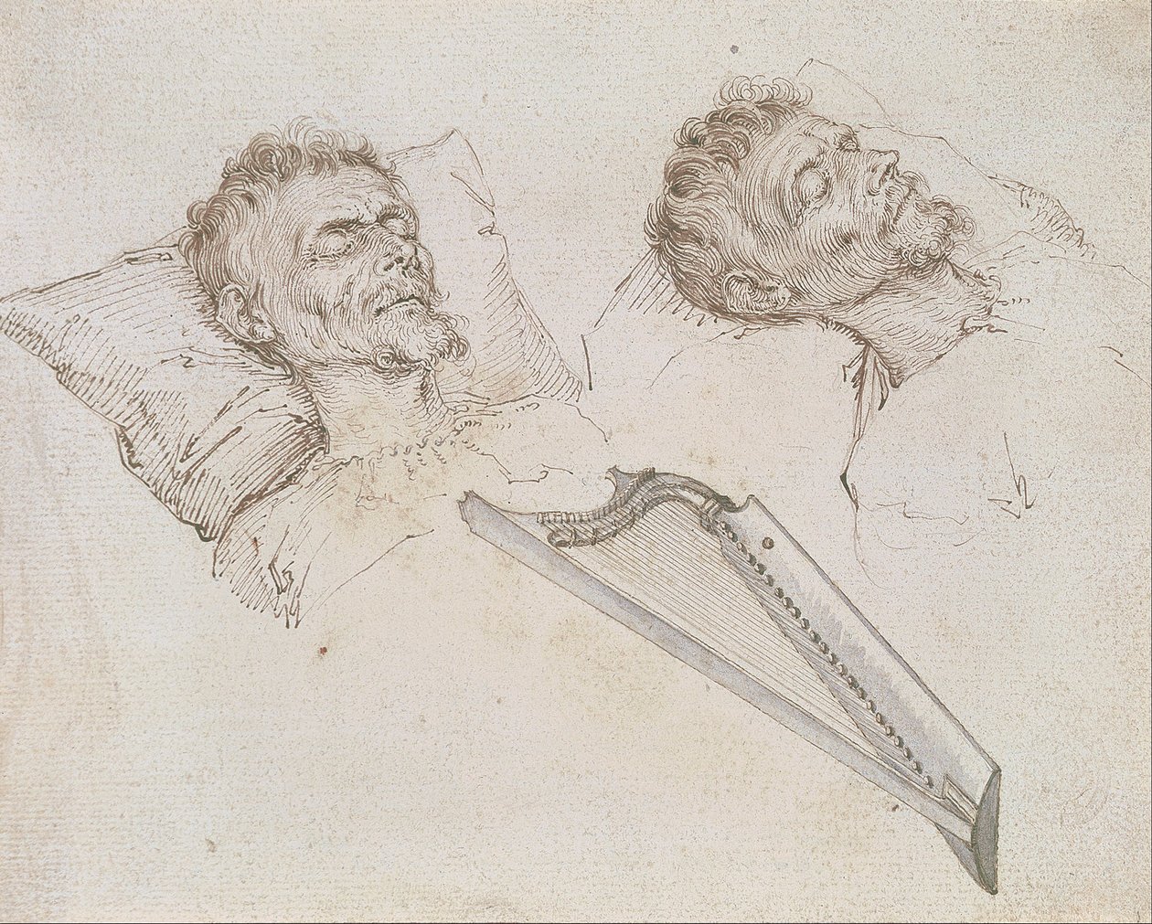 Karel van Mander kuolinvuoteellaan tekijältä Jacob de Gheyn II