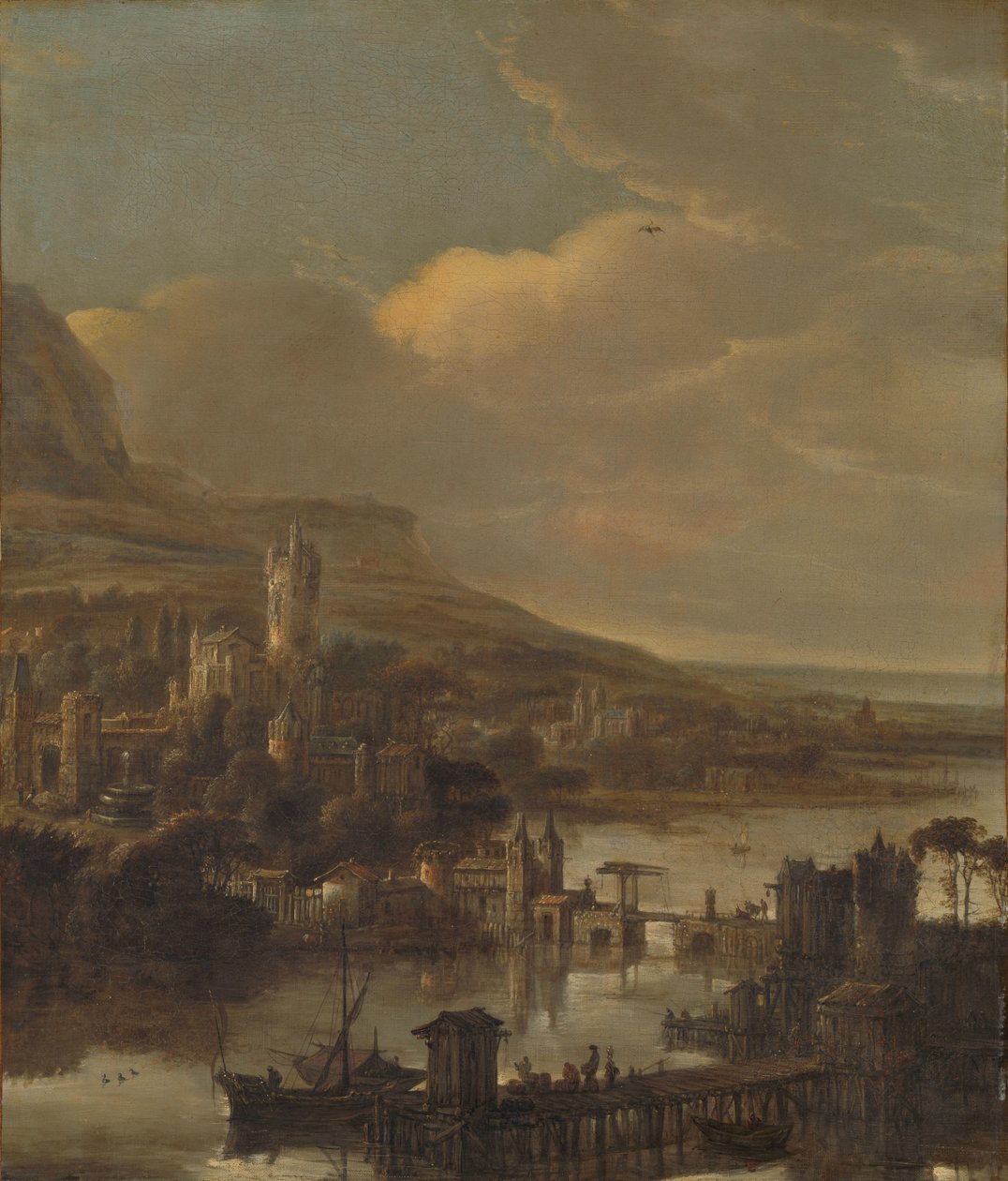 Jokinäkymä tekijältä Jacob de Wet (I) (attributed to)