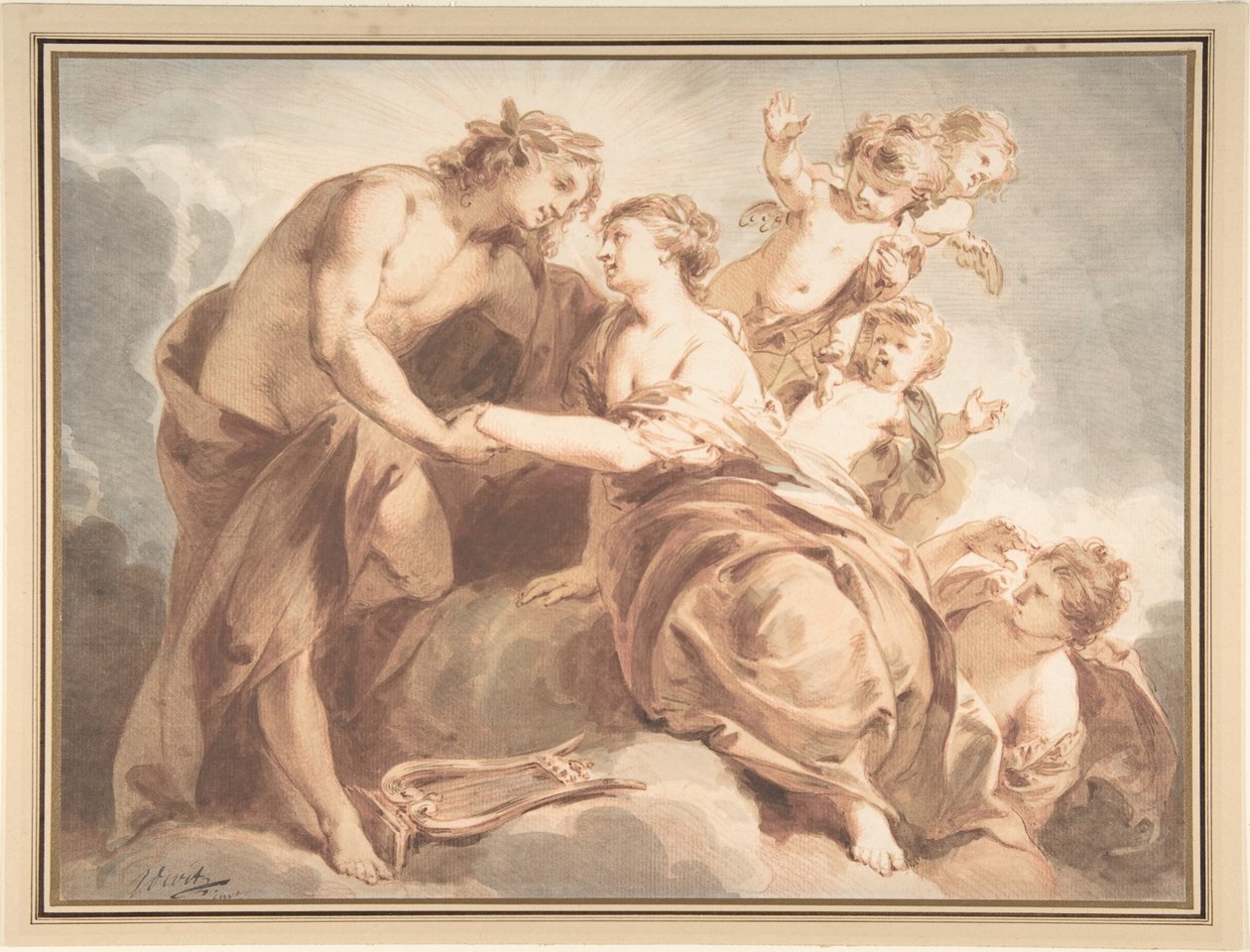 Apollo ja Thetis tekijältä Jacob de Wit