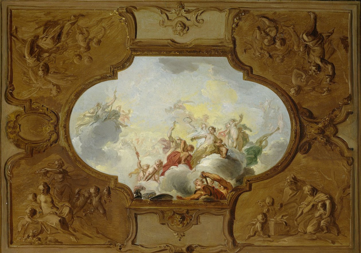 Disseny per a una pintura al sostre amb l