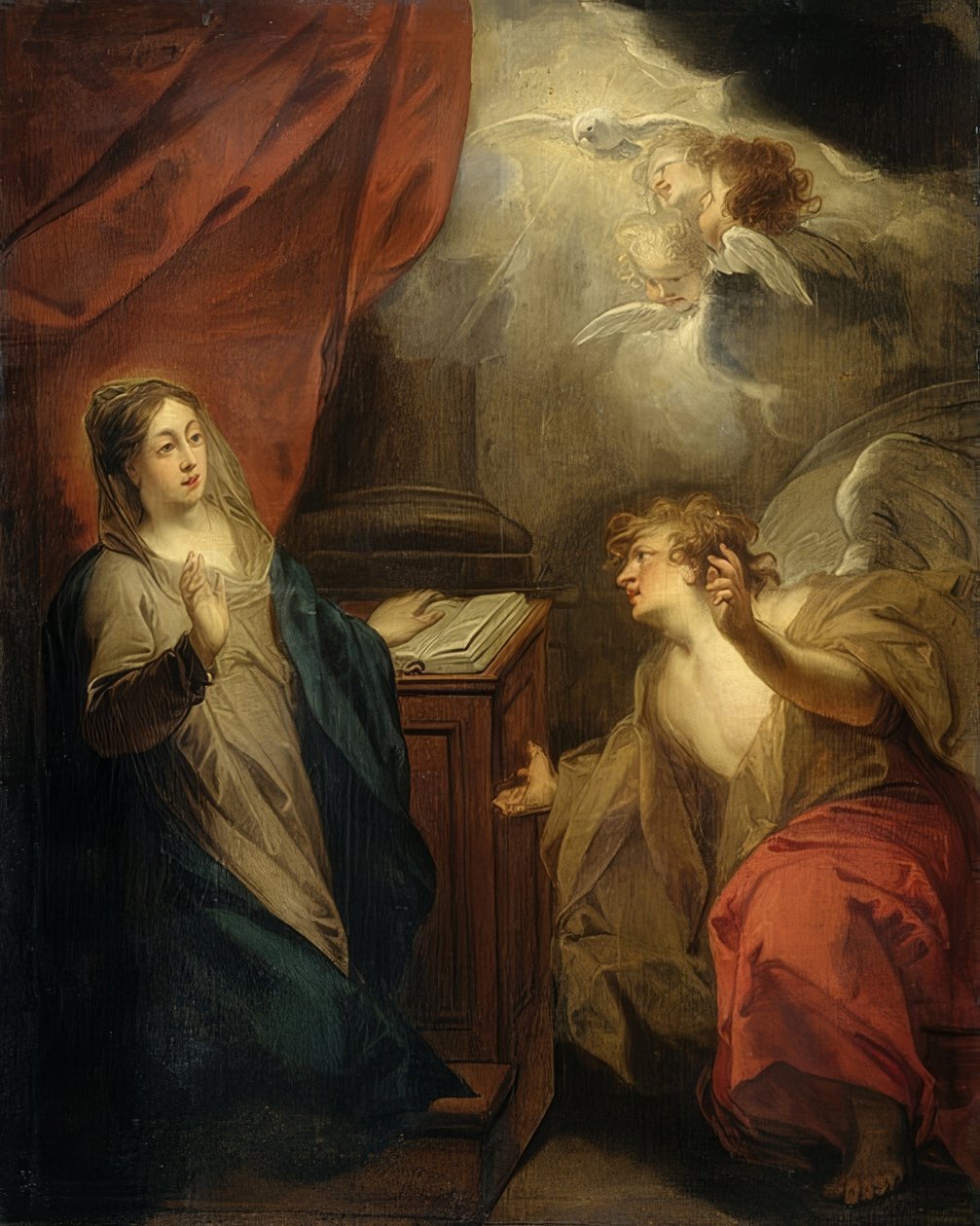 Julistus Marialle. 1723 tekijältä Jacob de Wit