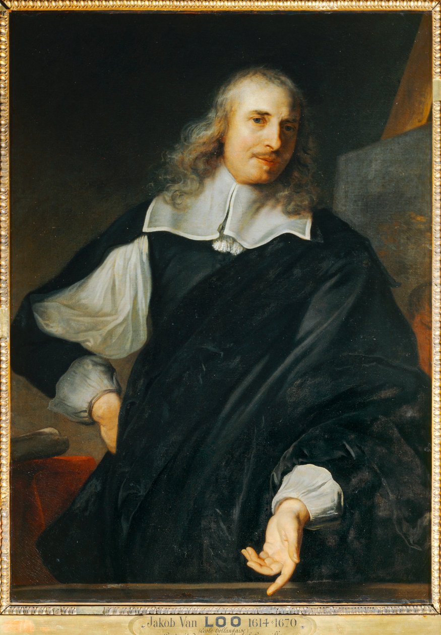 Maalari Michel Corneille le père, Pariisin kuninkaallisen maalausakatemian rehtori vuodesta 1656 ... tekijältä Jacob or Jacques van Loo
