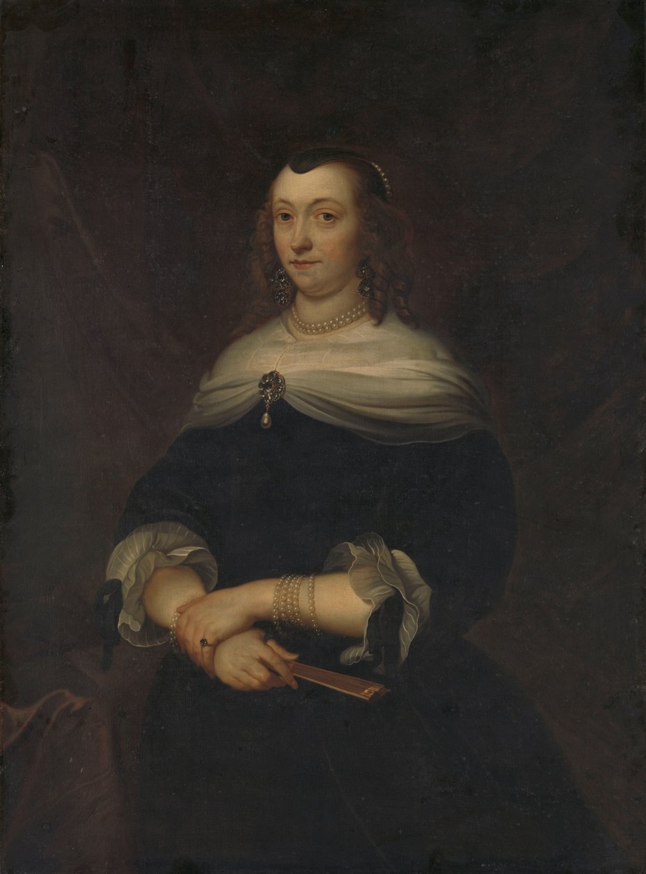 Naisen muotokuva, luultavasti Lucretia Boudaen (1616-1663), Jean Orttin vaimo ja Christoffel van Gangeltin toinen vaimo tekijältä Jacob van Loo (copy after)