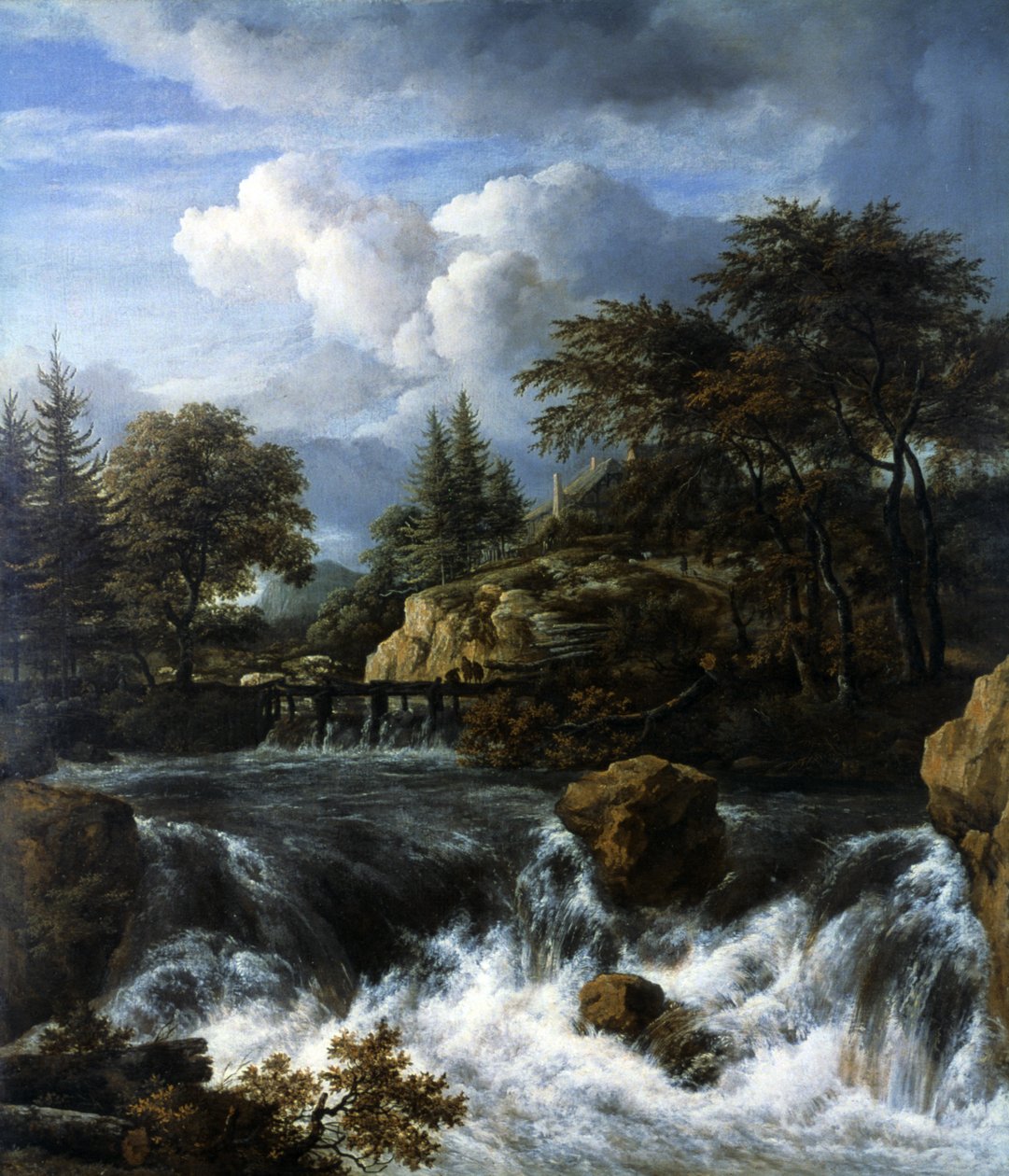 Vesiputous kallioisessa maisemassa, 1660-70 tekijältä Jacob van Ruisdael