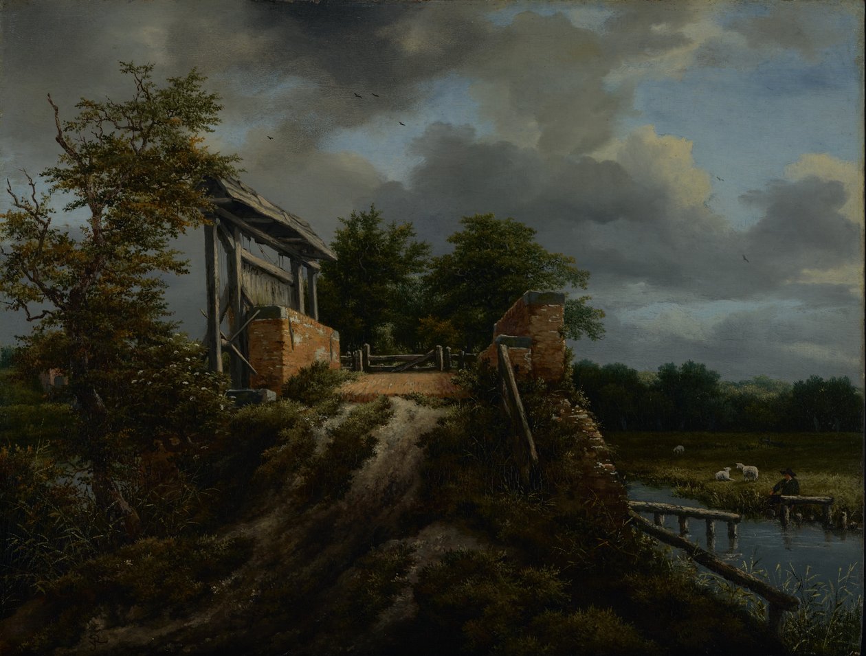 Silta ja sulku tekijältä Jacob van Ruisdael