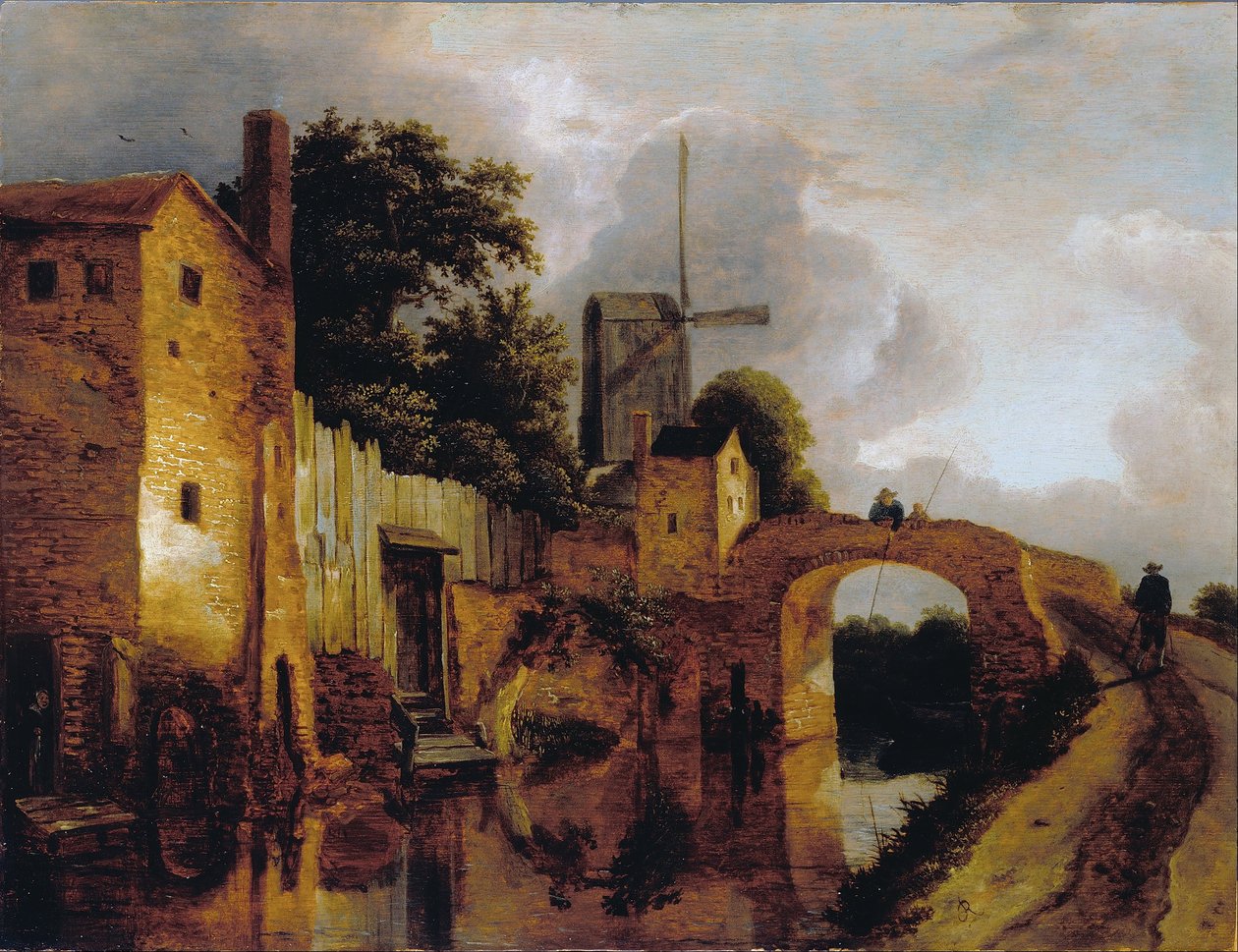 Kanava ja silta tekijältä Jacob van Ruisdael