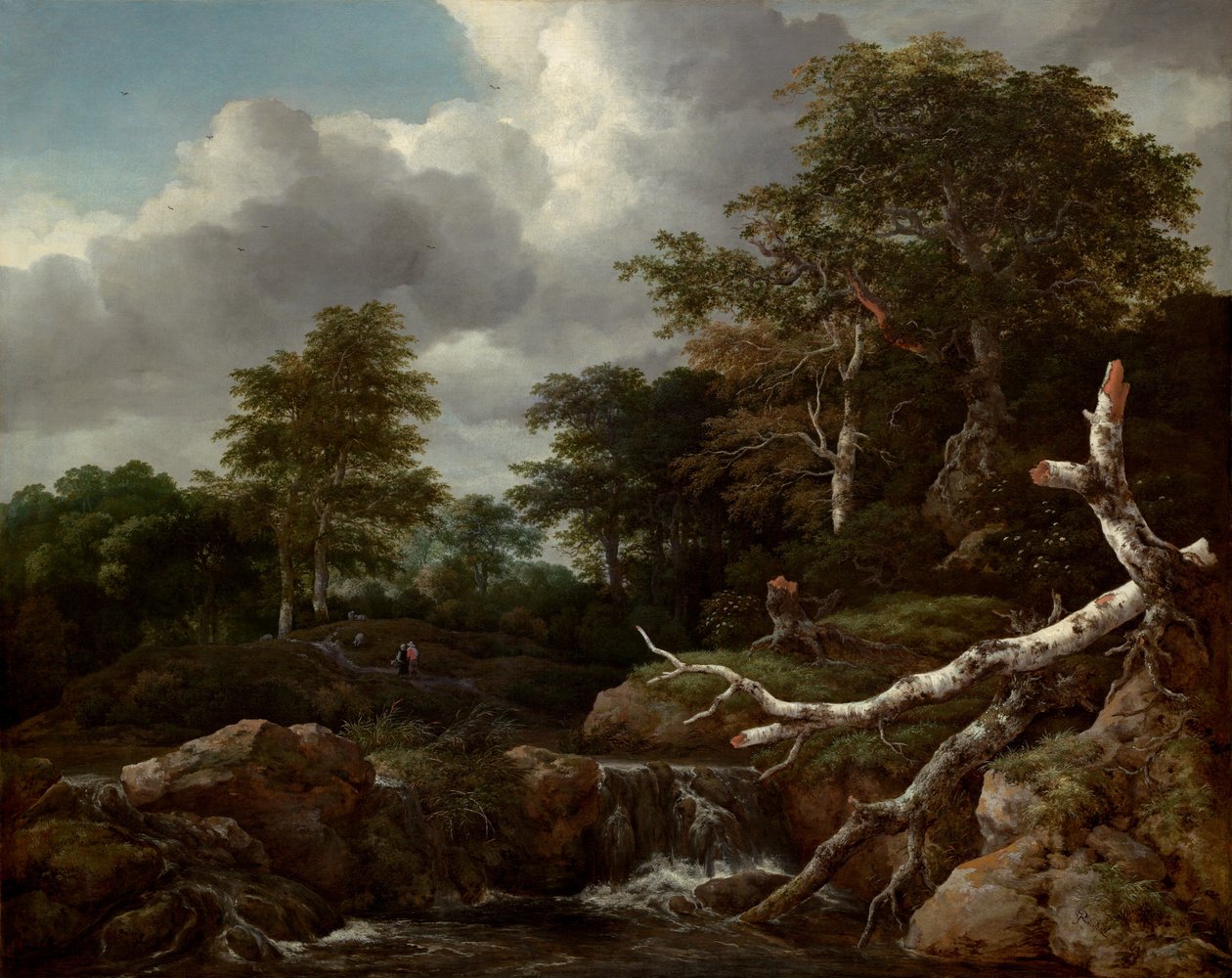 Escena del bosc, c. 1655. finlandès tekijältä Jacob van Ruisdael