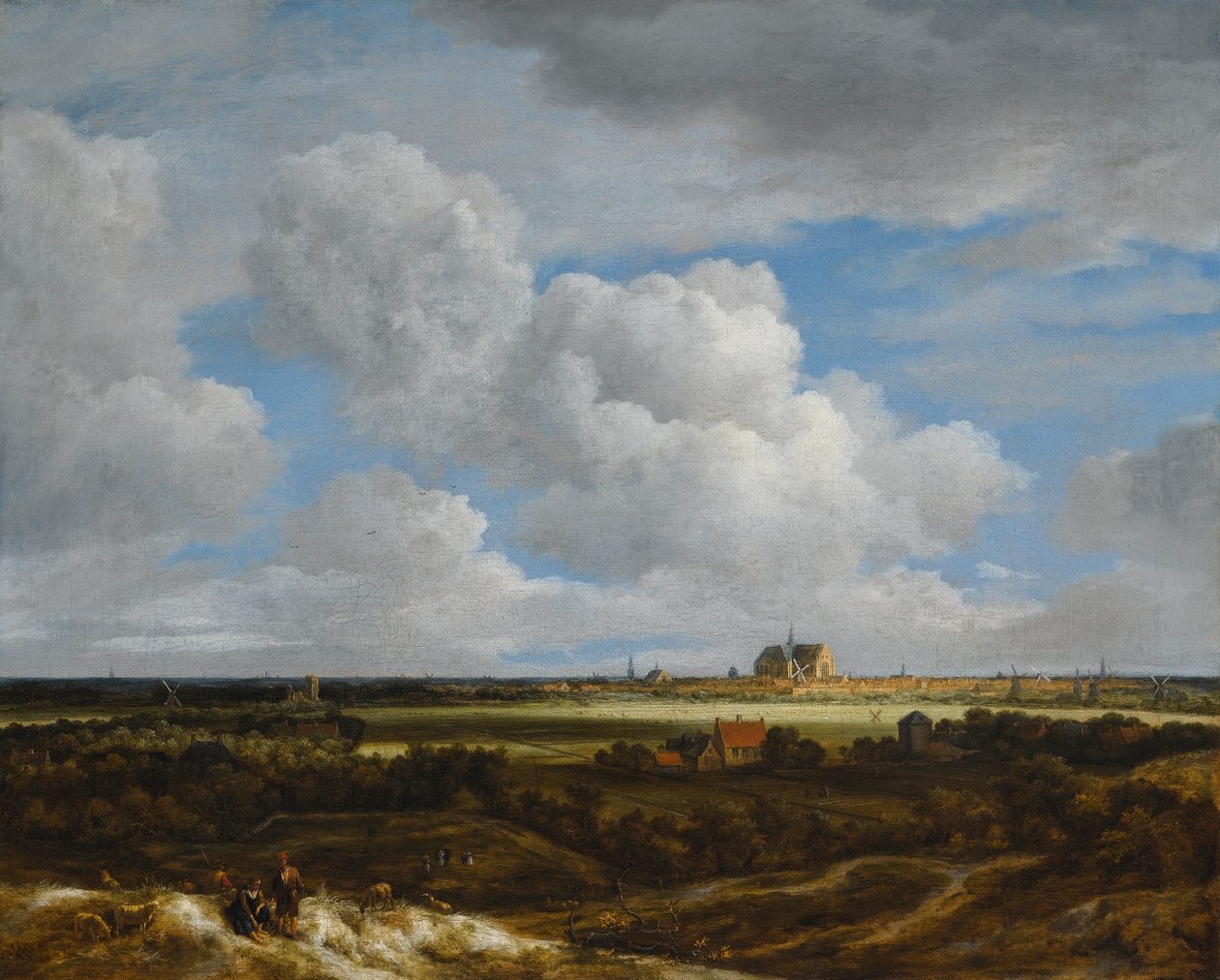 Saksa: Blick auf Haarlem View of Haarlem (Haerlempje) tekijältä Jacob van Ruisdael