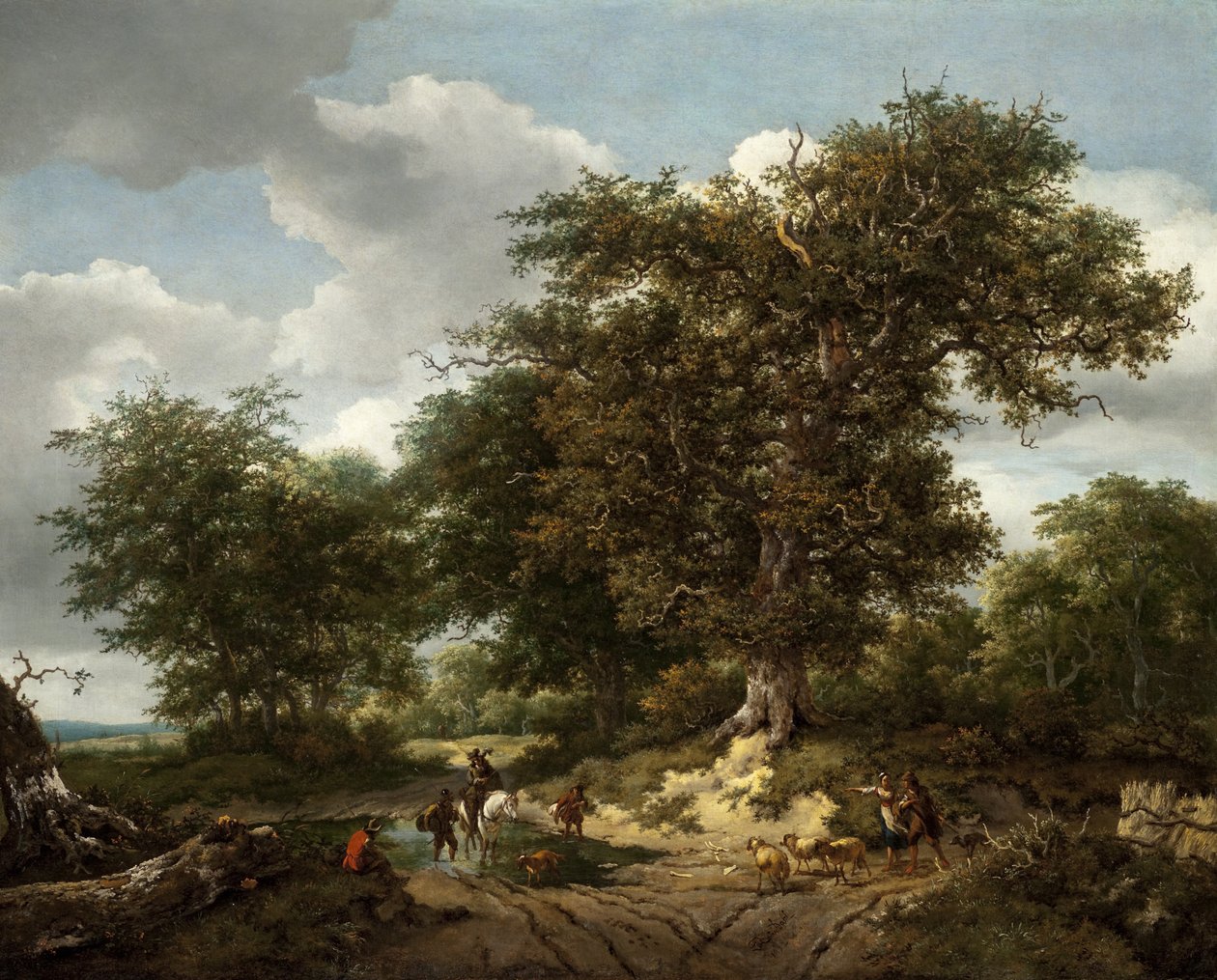 Suuri tammi tekijältä Jacob van Ruisdael