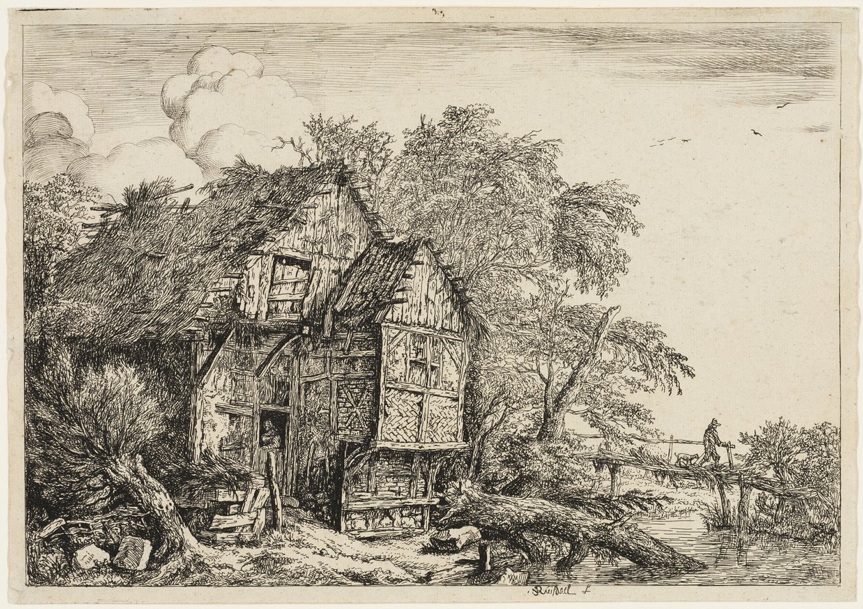 Pieni silta tekijältä Jacob van Ruisdael
